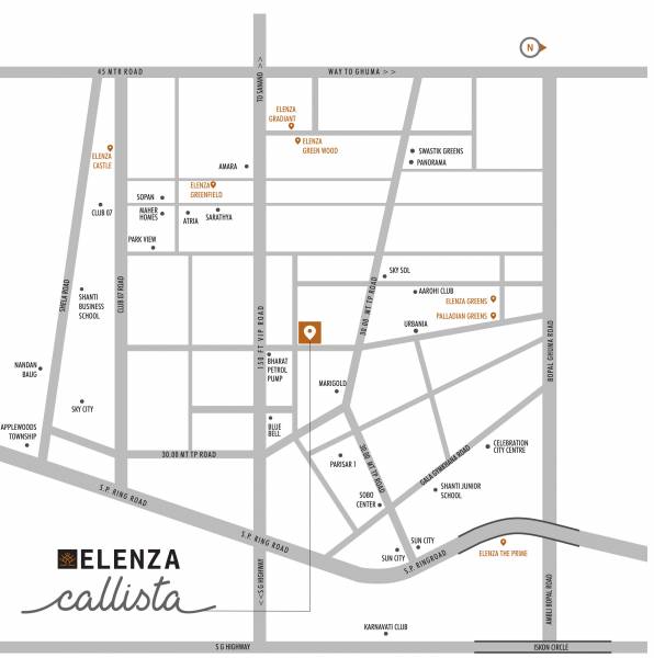  callista Location Plan