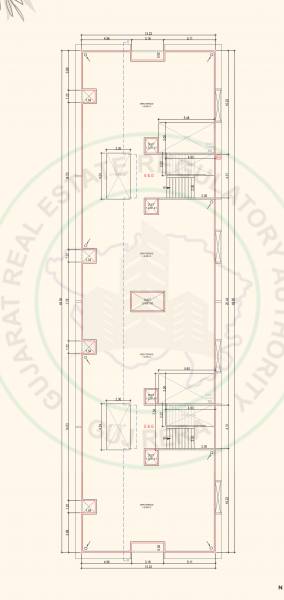  satva Block E,F,G&H Terrace Floor Cluster Plan