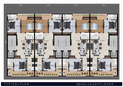  luxury-floors Cluster Plan