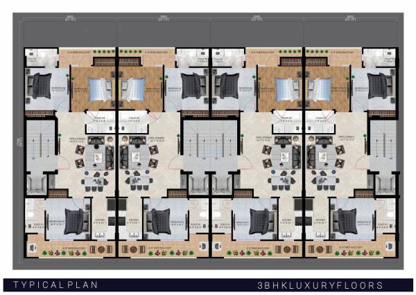 Cluster Plan luxury-floors Cluster Plan
