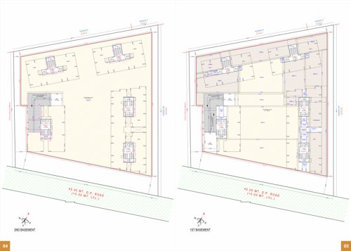  royal-pratishtha Block A To E Cluster Plan for Basement 1 And 2Floor
