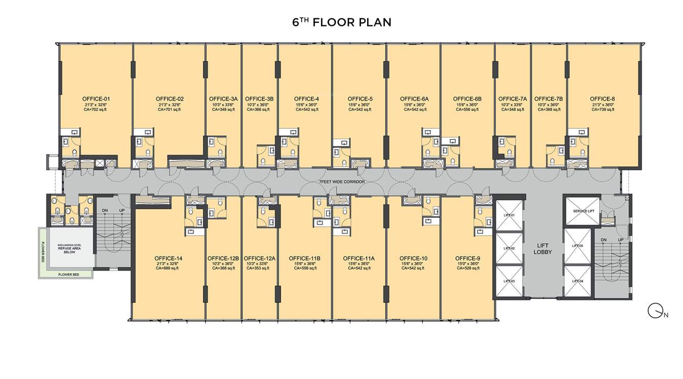  ncp commercial tower supremus Ncp Commercial Tower Supremus Cluster Plan for 6th Floor