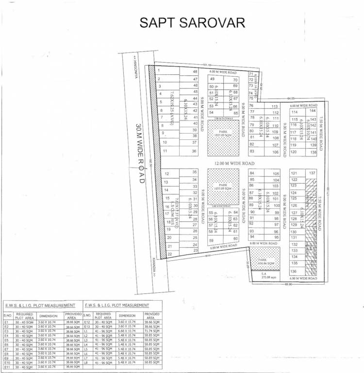 sapt sarovar Layout Plan