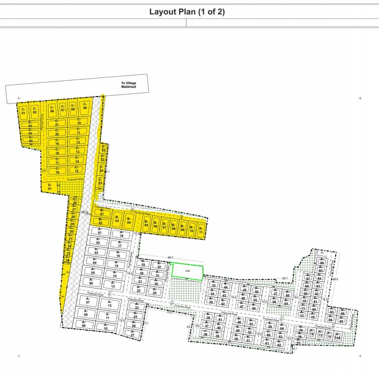 bcm panache and upahar nagar phase 2 Layout Plan
