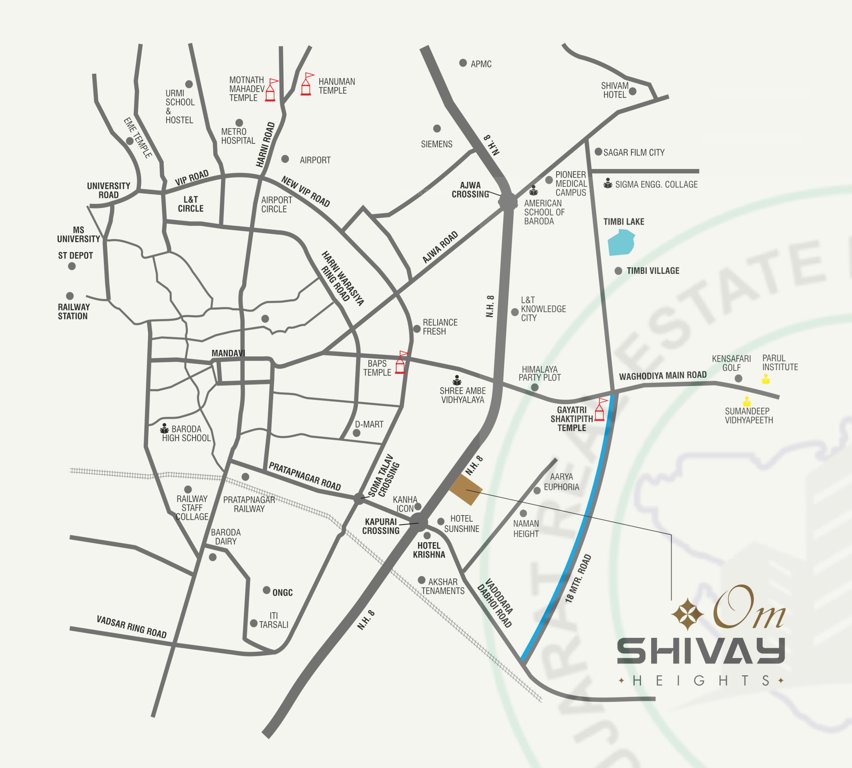  harsiddhi om shivay heights Location Plan
