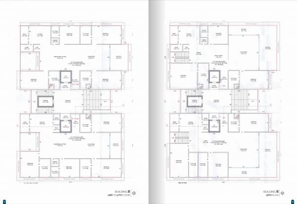  waves Block B Cluster Plan from 2nd to 18th Floor