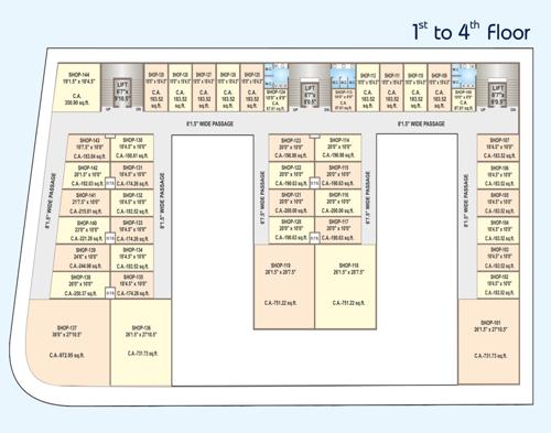 The Galleria Cluster Plan from 1st to 4th Floor the-galleria The Galleria Cluster Plan from 1st to 4th Floor