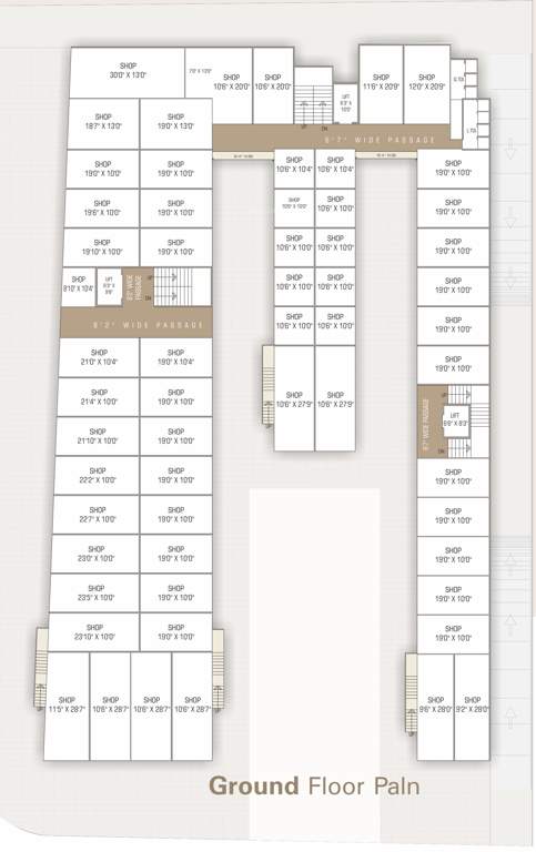  victory shoppers Victory Shoppers Ground Floor Cluster Plan