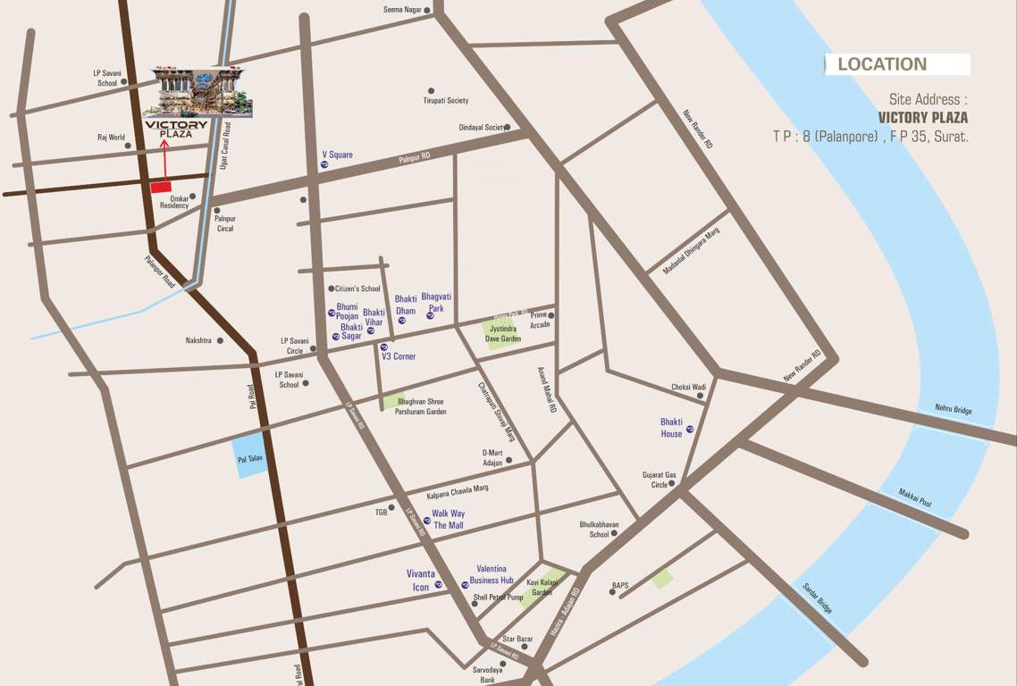  victory shoppers Location Plan