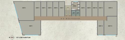  elephanta-business-hub Elephanta Business Hub Cluster Plan from 1st to 3rd Floor