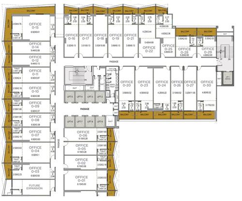  business-park-t9-a-2 T9-A2 Cluster Plan For Typical Even Floor