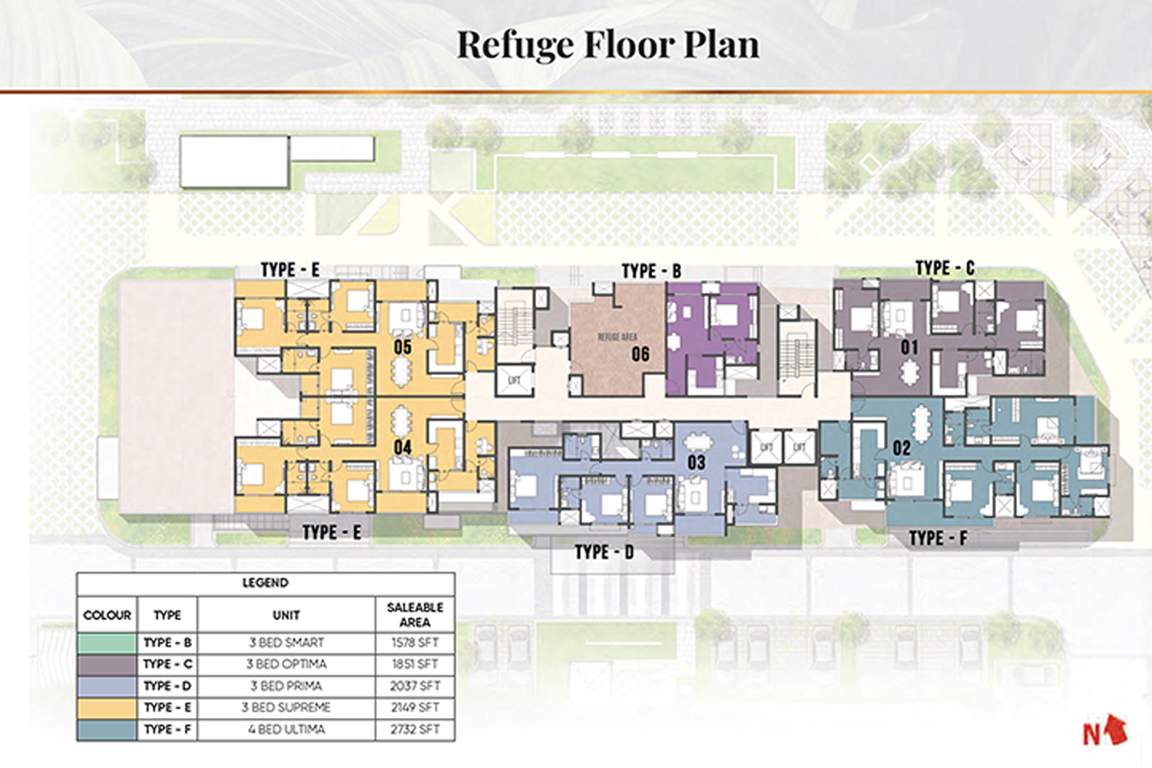  camden gardens Prestige Camden Gardens Cluster Plan