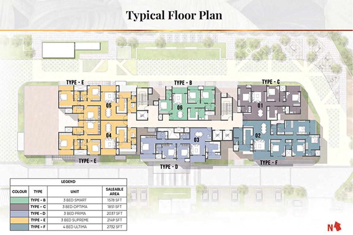  camden gardens Prestige Camden Gardens Cluster Plan