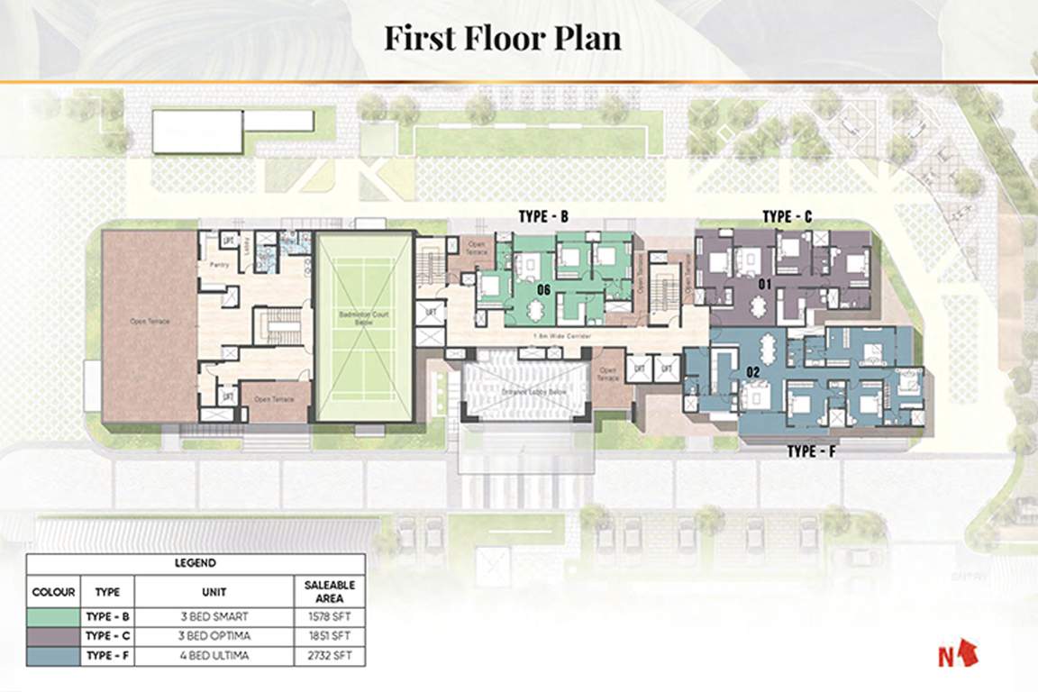  camden gardens Prestige Camden Gardens Cluster Plan