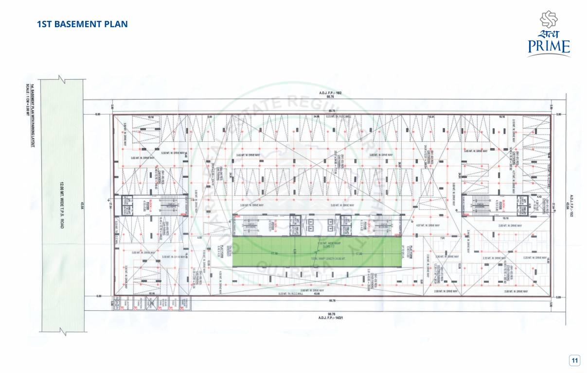  prime Block A To D Cluster Plan for Basement 1 Floor