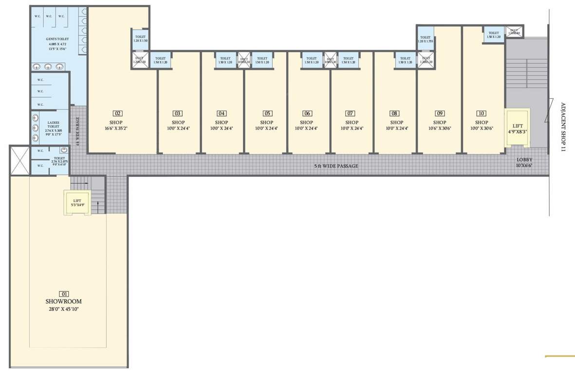  apna market Apna Market Block 1 Cluster Plan From 1st To 2nd Floor