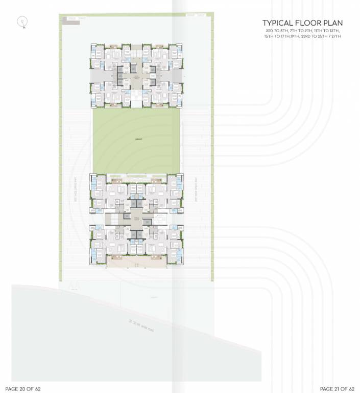  adleap Block A And Block B Cluster Plan from 3rd to 27th Floor