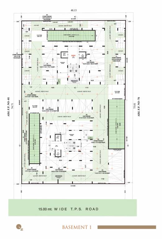  ombre A + B  1st Basement Cluster Plan