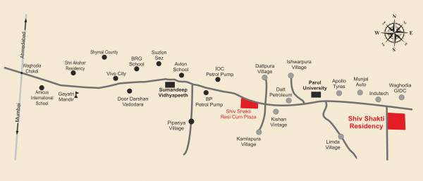 Location Plan shiv-shakti-residency Location Plan