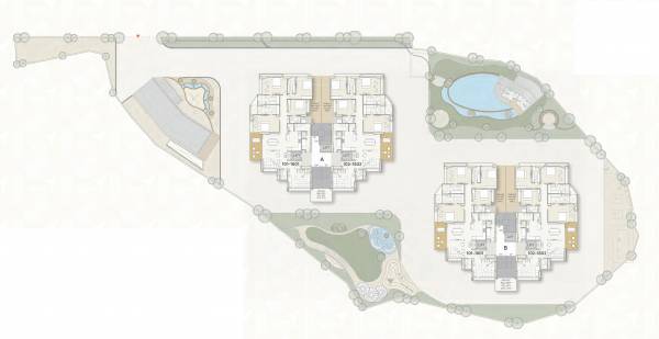  l3 Block A And B Cluster Plan For Typical Floor Plan