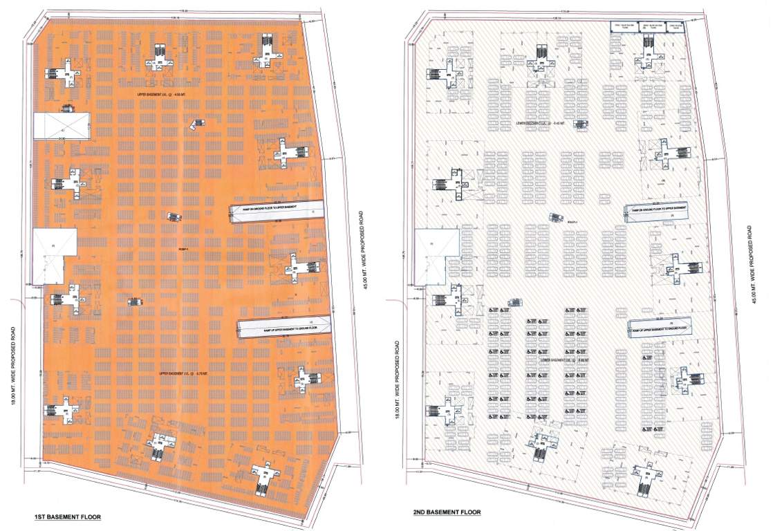menorca Block A,B,C,D,E,F,G,H,I,J,K Cluster Plan For Basement 1 And 2