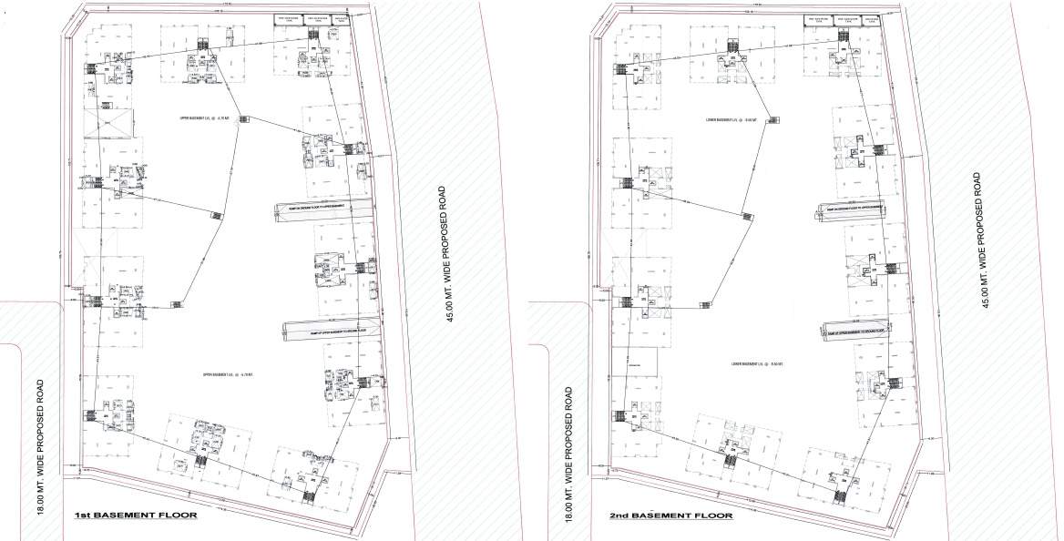 menorca Block A,B,C,D,E,F,G,H,I,J,K Cluster Plan For Basement 1 And 2