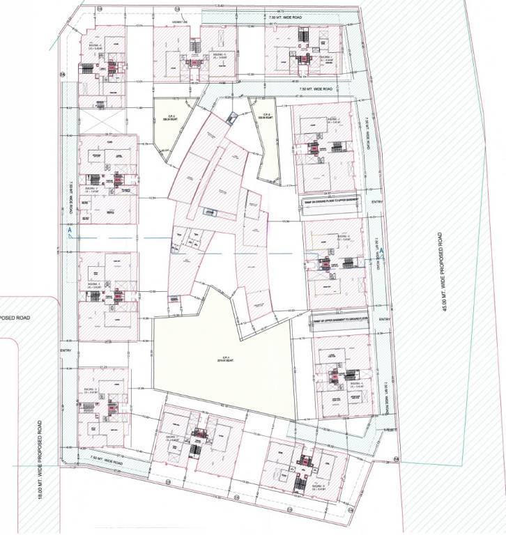 menorca Block A,B,C,D,E,F,G,H,I,J,K Cluster Plan For Typical Floor PLan