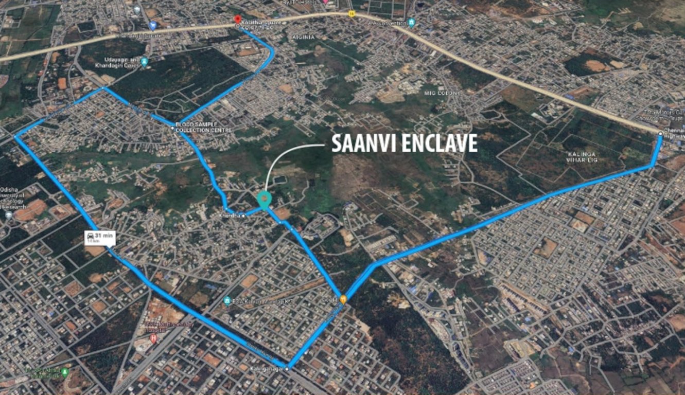 saanvi enclave Location Plan
