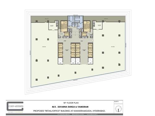  suvarna-durga-tech-park Suvarna Durga Tech Park Cluster Plan for 18th Floor