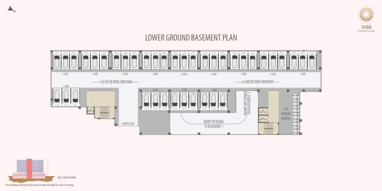  wakad business bay Wakad Business Bay Basement Cluster Plan