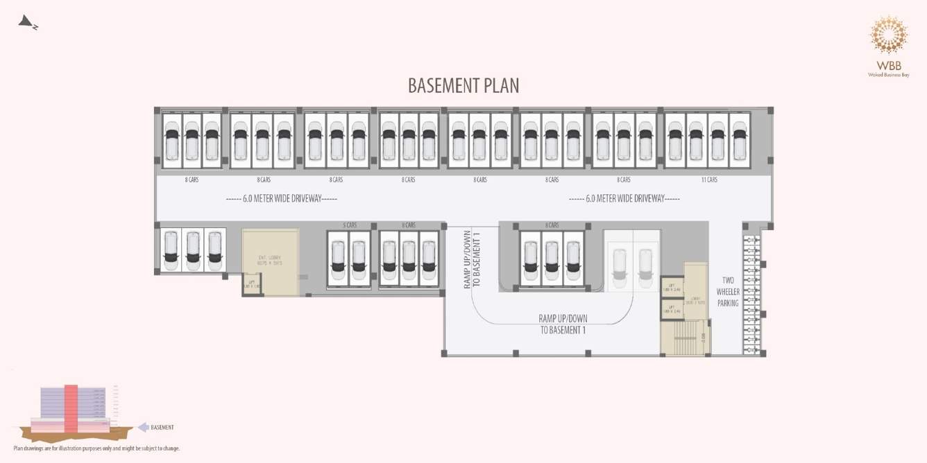  wakad business bay Wakad Business Bay Basement Cluster Plan
