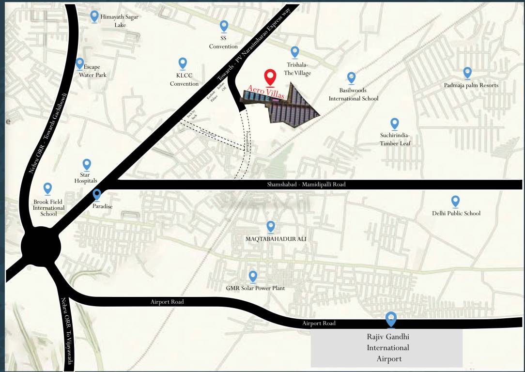  aero villas Location Plan