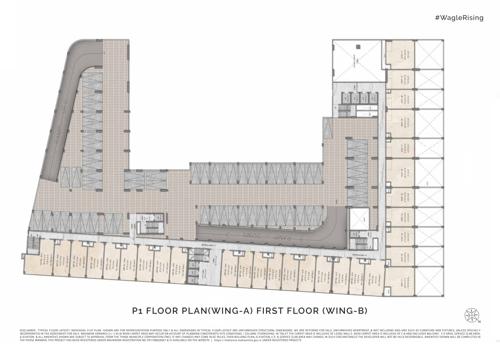  centrum-business-square-phase-1 Shopping Arcade Building B Wing Cluster Plan for 1st Floor