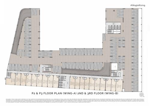  centrum-business-square-phase-1 Shopping Arcade Building B Wing Cluster Plan from 2nd to 3rd Floor