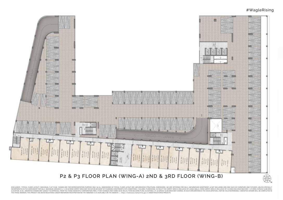  centrum business square phase 1 Shopping Arcade Building B Wing Cluster Plan from 2nd to 3rd Floor