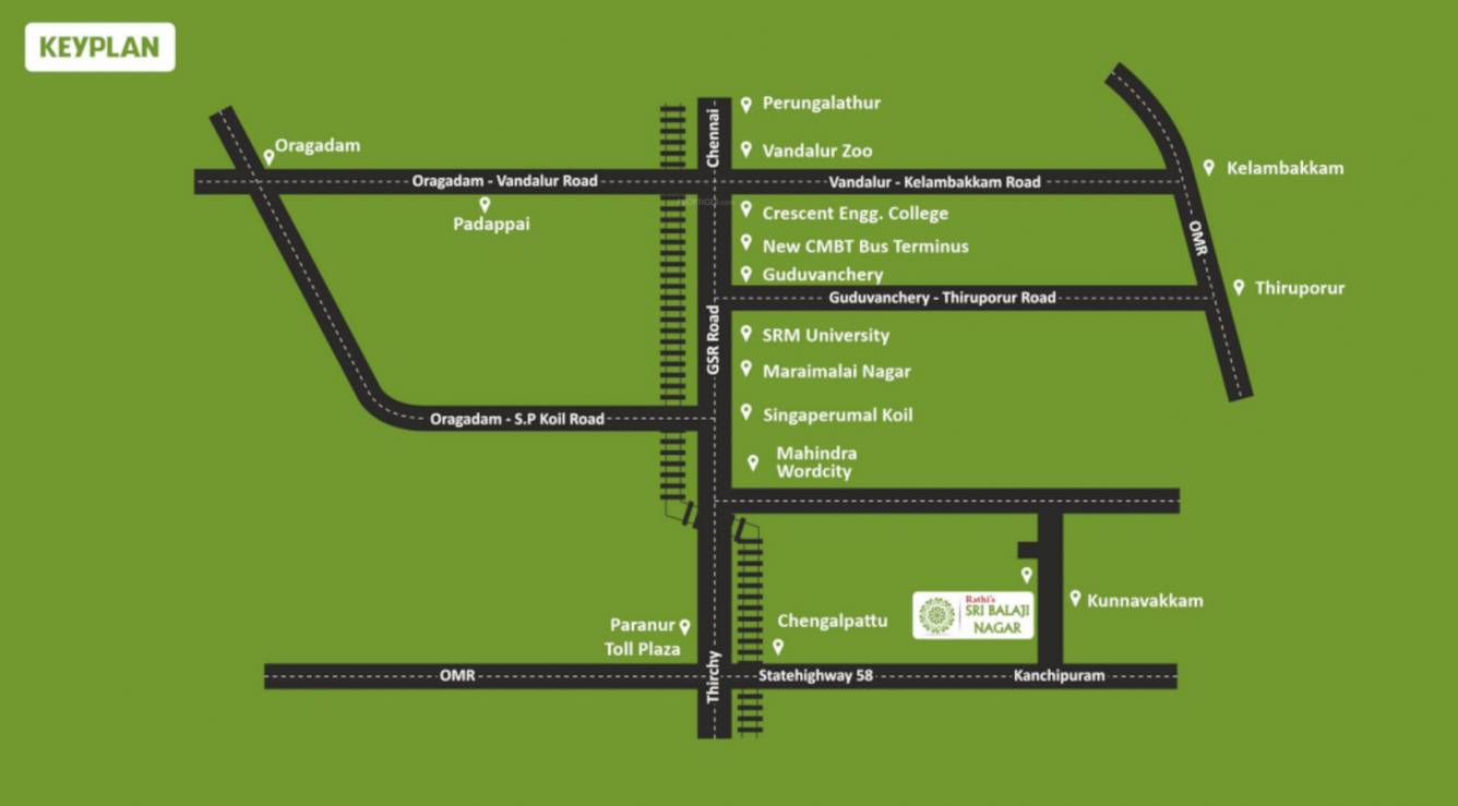  rathis sri balaji nagar Location Plan