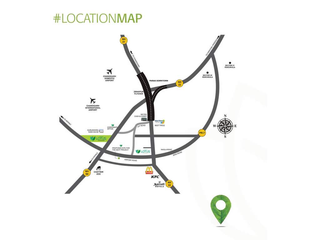  green lotus saksham commercial Location Plan