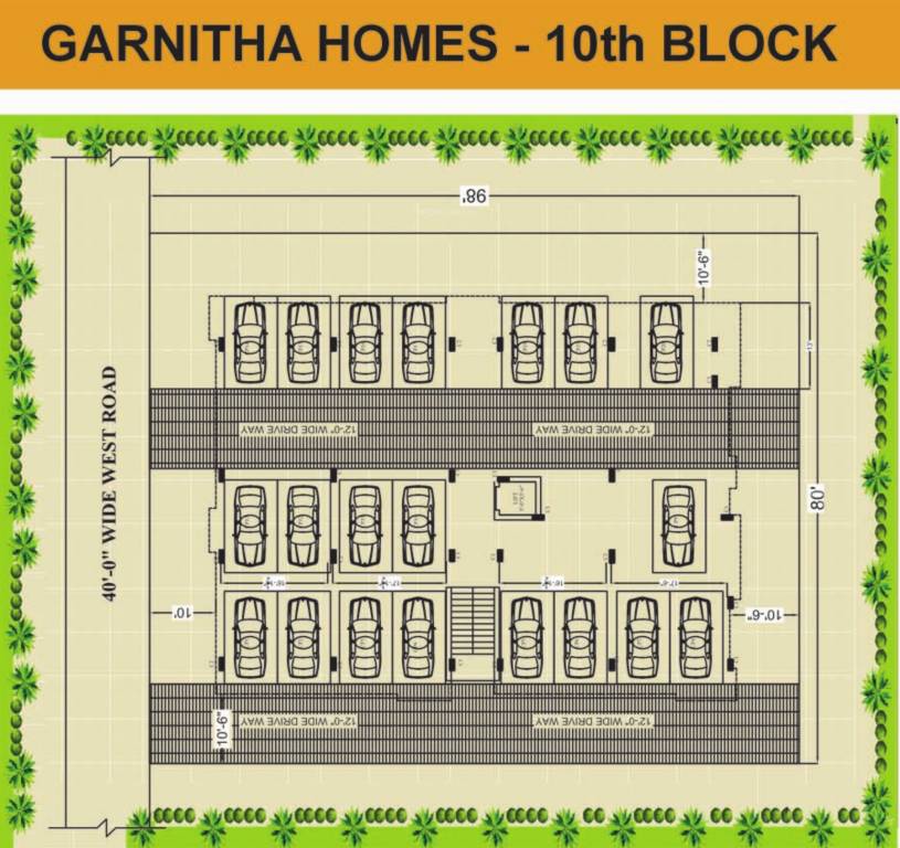  homes Block 10 Ground Cluster Plan