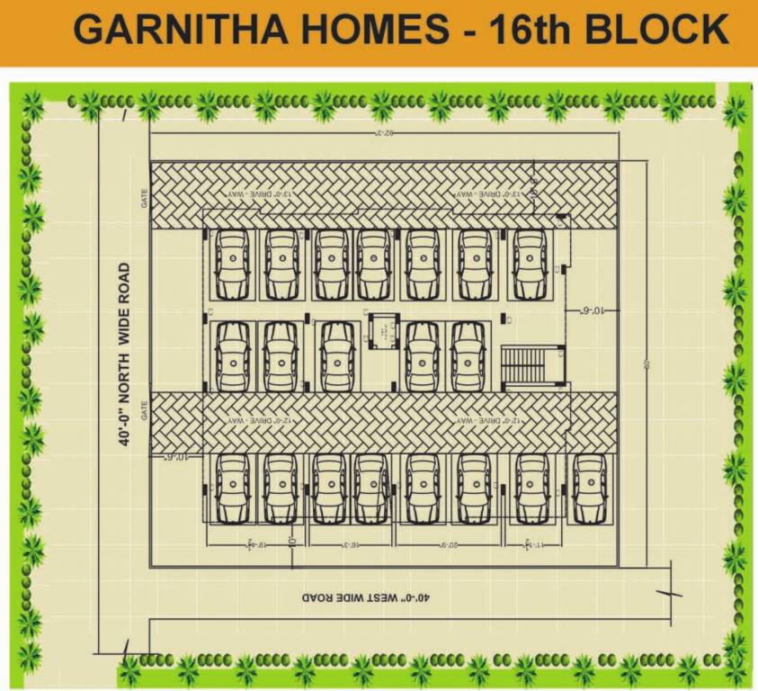  homes Block 16 Ground Cluster Plan