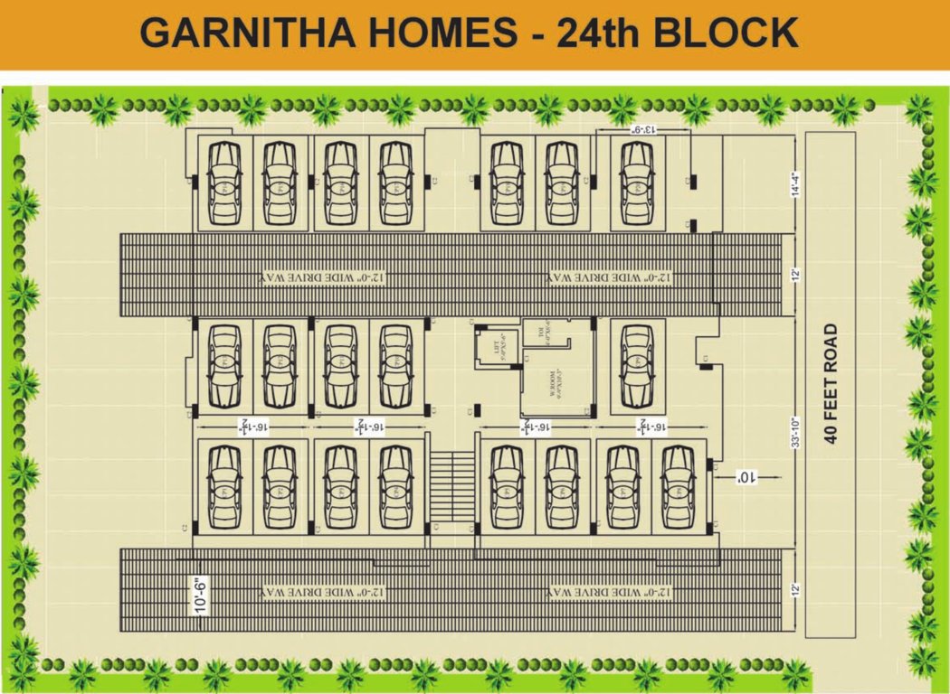  homes Block 24 Ground Cluster Plan