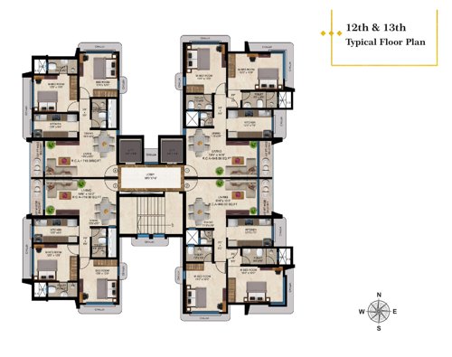  nilesh Nilesh Cluster Plan from 12th to 13th Floor