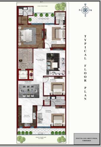  mg-palm-court-270-sq-yd MG Palm Court 270 Sq Yd Cluster Plan from 1st to 4th Floor