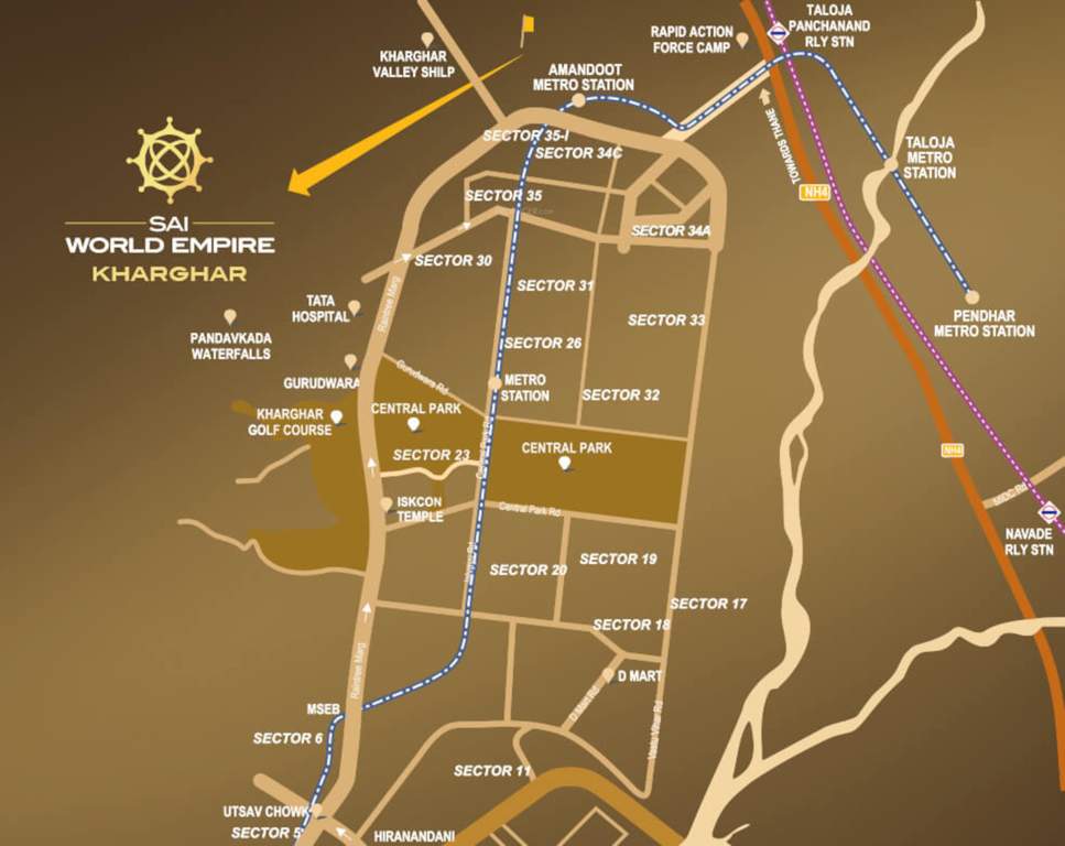  sai world empire phase 5 tower 7 de louis Location Plan