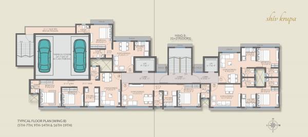  shiv-krupa Wing-B Cluster Plan