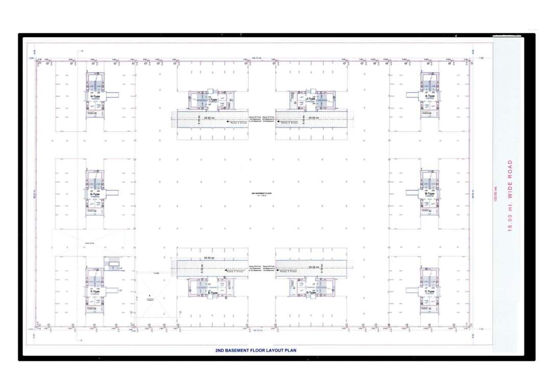  maxton Block A To Block J 2nd Basement Cluster Plan