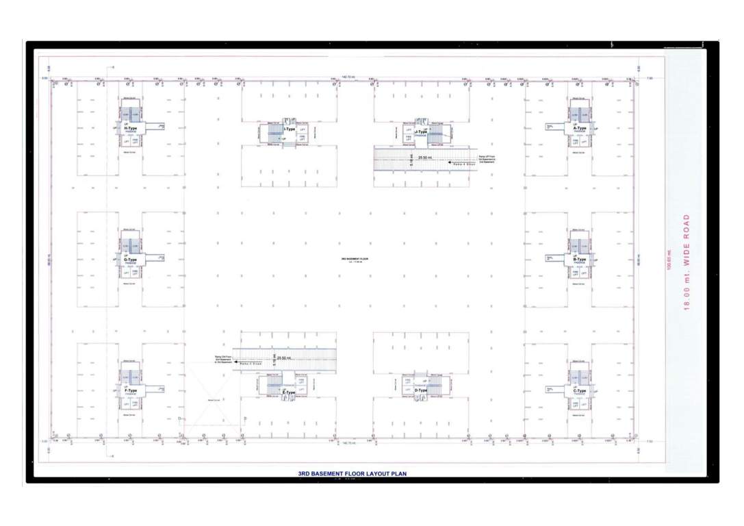 maxton Block A To Block J 3rd Basement Cluster Plan