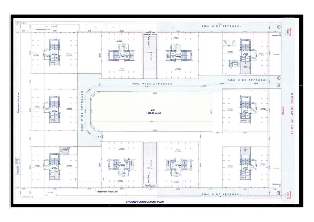  maxton Block A To Block J Cluster Plan for ground Floor