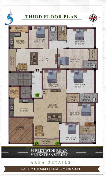  royal-paradise Royal Paradise Cluster Plan for 3rd Floor