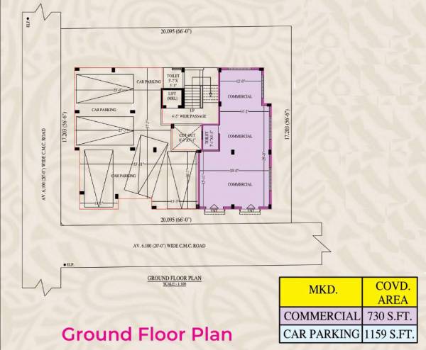  plaza Plaza Cluster Plan for Ground Floor
