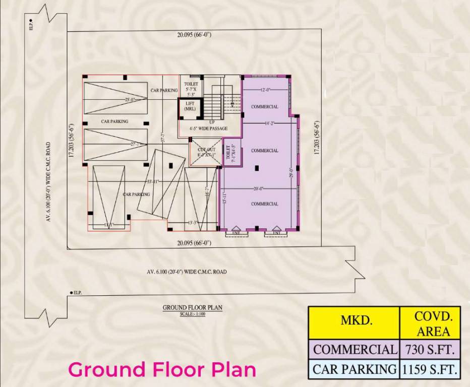  plaza Plaza Cluster Plan for Ground Floor